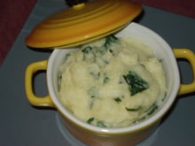 Purée pommes de terre et épinard