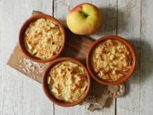 Clafoutis individuels pomme noix de coco