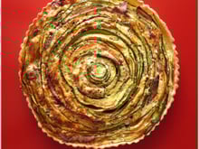 Tarte spirale courgettes-carottes jambon, St Môret®