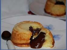 Petit flan épinard, crevette et bleu