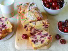 Gâteau à la ricotta et aux cerises