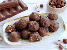 Rochers pralinés au chocolat noir