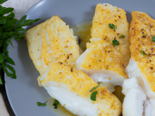 Filets de haddock pochés à l'écrasée de primeur de Provence