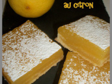 Carrés au citron acidulés