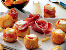 Bouchées croustillantes jambon et fromage