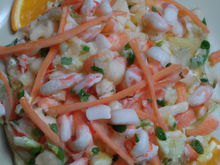 Salade de surimi à l'orange