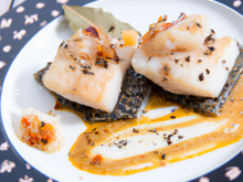 Dos de cabillaud à la tapenade