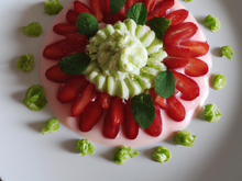 Fraisier au citron vert