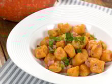 Gnocchis de potiron aux lardons