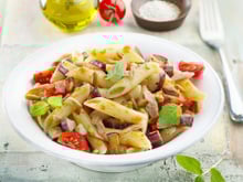 Penne au thon et aubergines