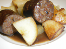 Boudin aux pommes et chaource