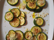 Courgettes à l'ail et parmesan