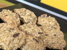 Biscuits aux flocons d'avoine, pépites de chocolat et banane