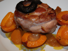 Filet mignon de porc aux abricots