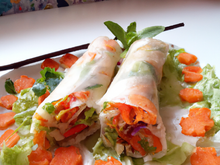 Nems de carpaccio aux légumes