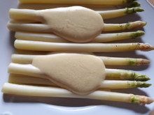 Asperges à la crème et au permesan