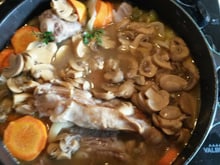 Blanquette de veau aux champignons et carottes