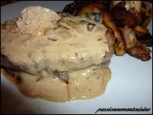 Sauce champignon foie gras arome truffe