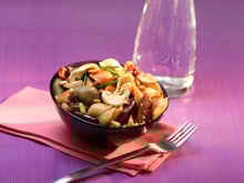 Salade de pâtes aux légumes confits