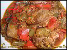 Ratatouille à la souris d'agneau