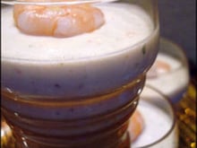 Verrines à la crème de crevettes