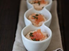 Mousse de saumon fumé à la moutarde