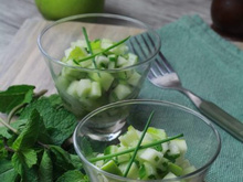Tartare de concombre et pomme granny