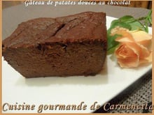 Gâteau de patates douces au chocolat