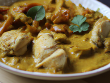 Curry de dinde au lait de coco à ma façon