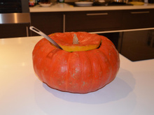 Soupe de citrouille à la châtaigne