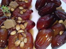 Délice aux dattes fraîches et aux poires