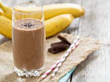 Smoothie banane et chocolat