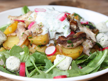 Salade gourmande au maquereau et pomme de terre