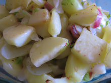 Salade de pommes de terre au lard