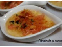 Crème brûlée au saumon