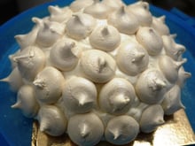 Bûche hérisson meringué