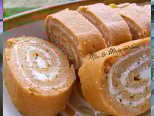 Roulé frais à la tomate et fromage frais