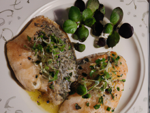 Escalope de truite au cresson de l'essonne