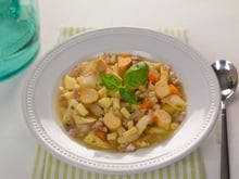Minestrone de légumes d'automne