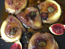 Côtelettes d'agneau aux figues et au miel