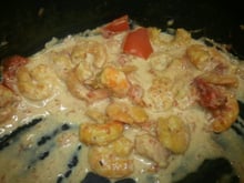 Crevettes au lait de coco curry