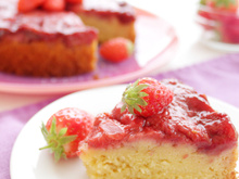Fondant fraises amandes