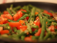 Haricots verts à la tomate