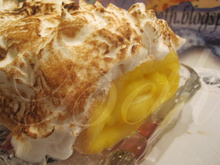 Bûche à l'orange meringuée