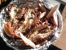 Homards en papillotes