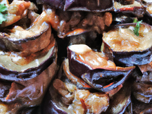 Paupiéttes d'aubergines au bœuf