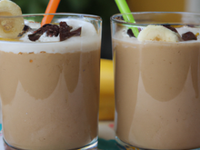 Smoothie banane chocolat maison