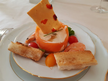 Bavarois d'asperges au saumon