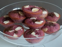 Financiers framboises pépites de chocolat