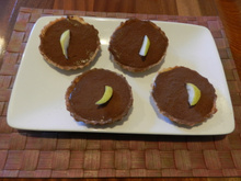 Tarte mousseuse chocolat poire miel